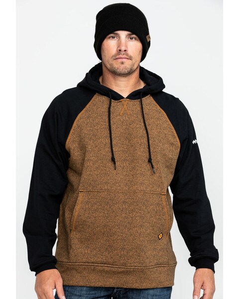 Wrangler FR Long Sleeve Pullover Hoodie in brown